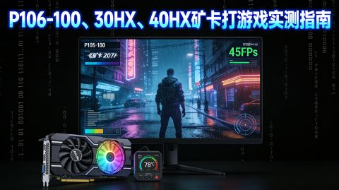矿卡打游戏实测指南：P106-100、30HX、40HX怎么搭才不翻车？