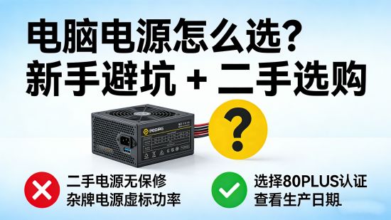 电脑电源怎么选？新手避坑指南 + 二手电源选购全攻略