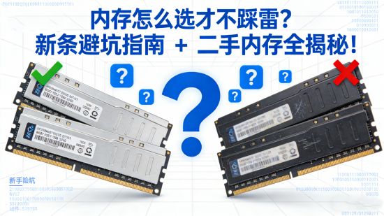 内存怎么选才不踩雷？新条避坑指南 + 二手内存“水深”全揭秘！