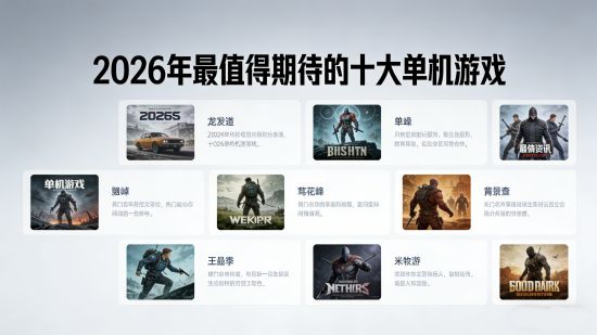2026年最值得期待的十大单机游戏：一场硬核玩家的年度盛宴