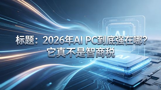 别被忽悠了！2026年AI PC到底强在哪？它真不是智商税
